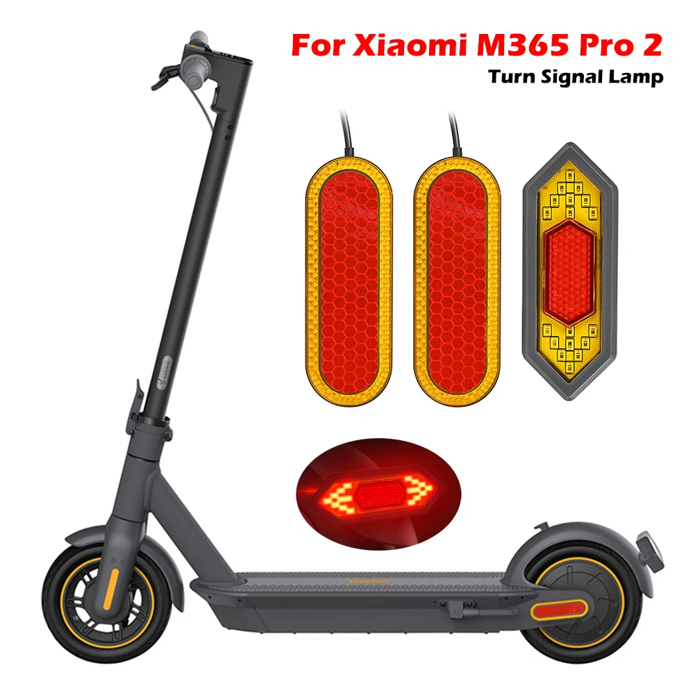 for Xiaomi M365 Pro 2 Electric Scooter Turn Signal Lamps Waterproof Front Rear Lights Reflective Lamp  Scooters Parts Accessorie