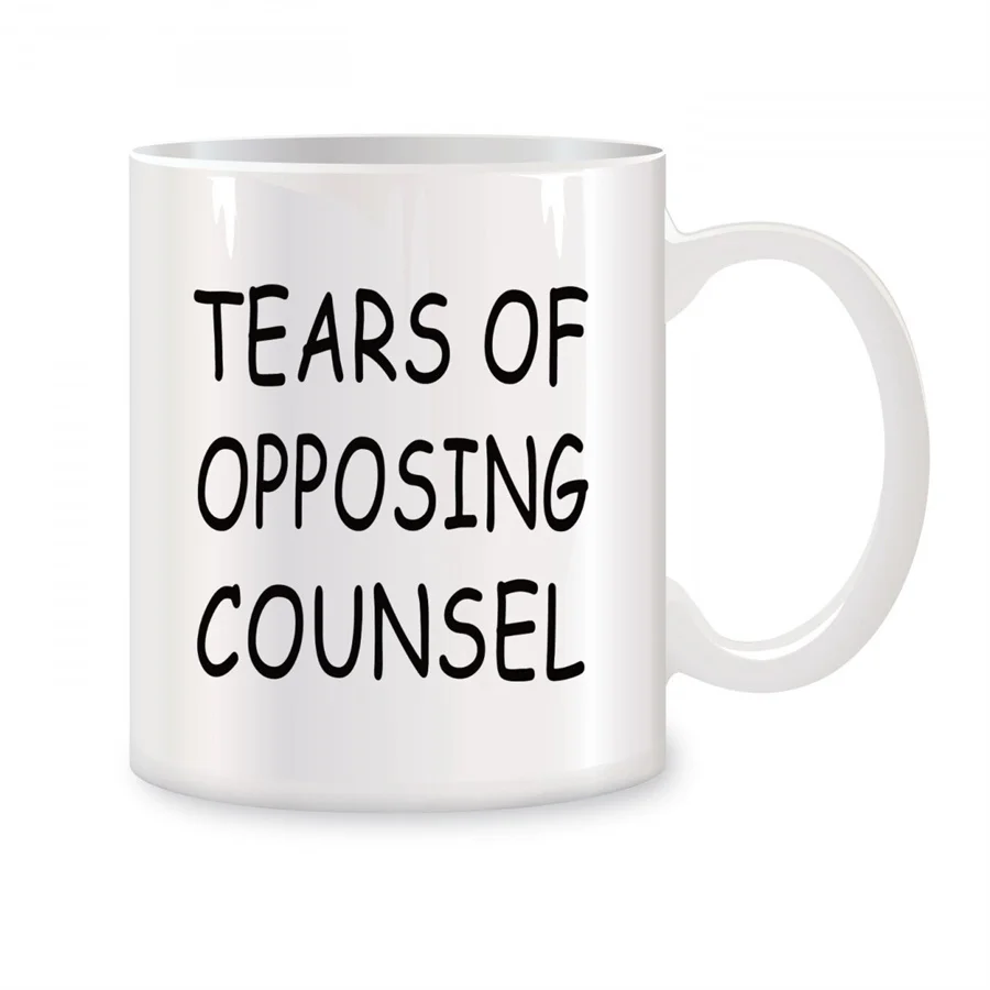 

Tears of Opposing Counsel Mugs For Lawyer Gifts for Men Women, Birthday Gifts Novelty Coffee Ceramic Tea Cups White 11 oz