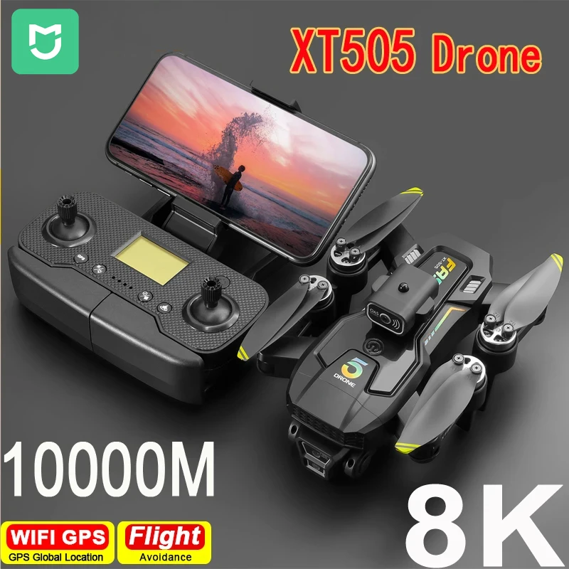 

Складной Квадрокоптер Mijia GPS XT505, бесщеточный Дрон с камерой 4K, с низким зарядом аккумулятора