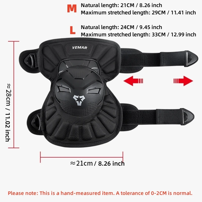 Shock-Absorbing Motocross Knee Pads Motorcycle Anti-fall Guards for ATV MTB Off-Road Cross-Country Riding Protection