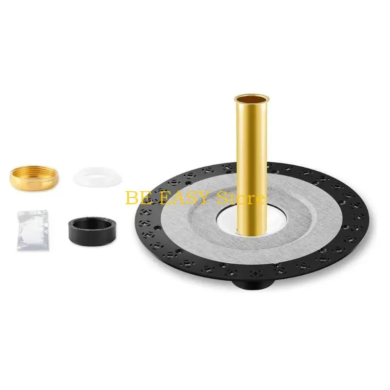 E28F مجموعة استنزاف حوض الاستحمام المستقر القائم بذاته مع مكونات شاملة، سهلة التركيب، استنزاف حوض الاستحمام القائم بذاته البسيطة #3