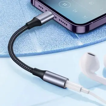 Kabel AUX s 8 pinů na 3,5 mm jack pro iPhone 14 13 12 11 Pro Max IOS 14 samec-samice, konektor pro sluchátka, audio rozbočovač 10 nejlepší prodej 8pinový 3,5mm jack - №1