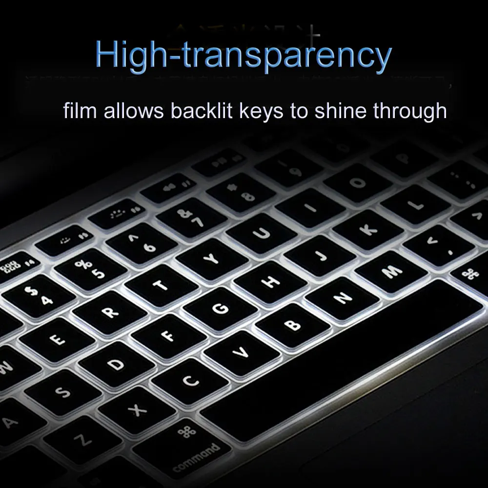 WiWU US Layout Keyboard Cover for MacBook Pro 14.2 16.2 2024 Breathable TPU Keyboard Film for MacBook Air 13.6 Pro 13 M2 2022 - Image 4