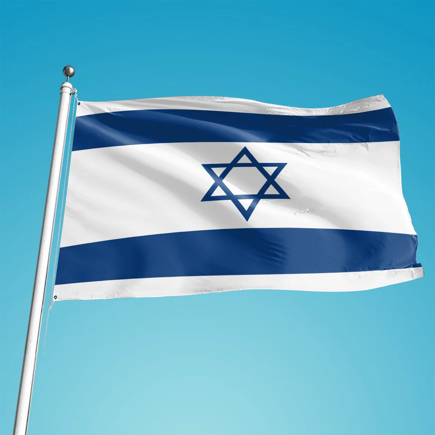 New 90 X 150cm Israel National Flag Jewish Star Magen David Israeli Country Banner