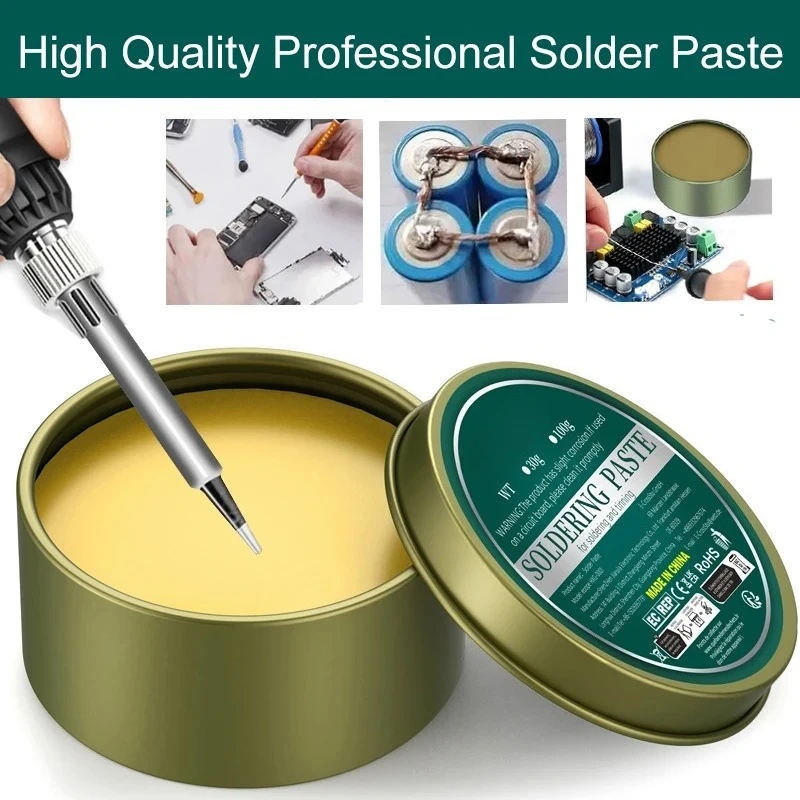 はんだペースト ロジンフラックス 10g/30g/100g 無鉛はんだ付けフラックス 鉄修理用はんだペースト はんだ錫 はんだ油 はんだ付け用フラックス