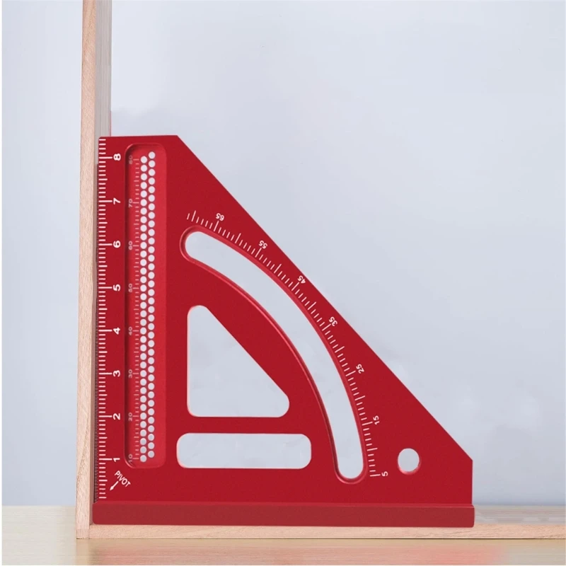 Versatile Aluminum Woodworking Square Rule High Precisions angles Measuring Tool 517A