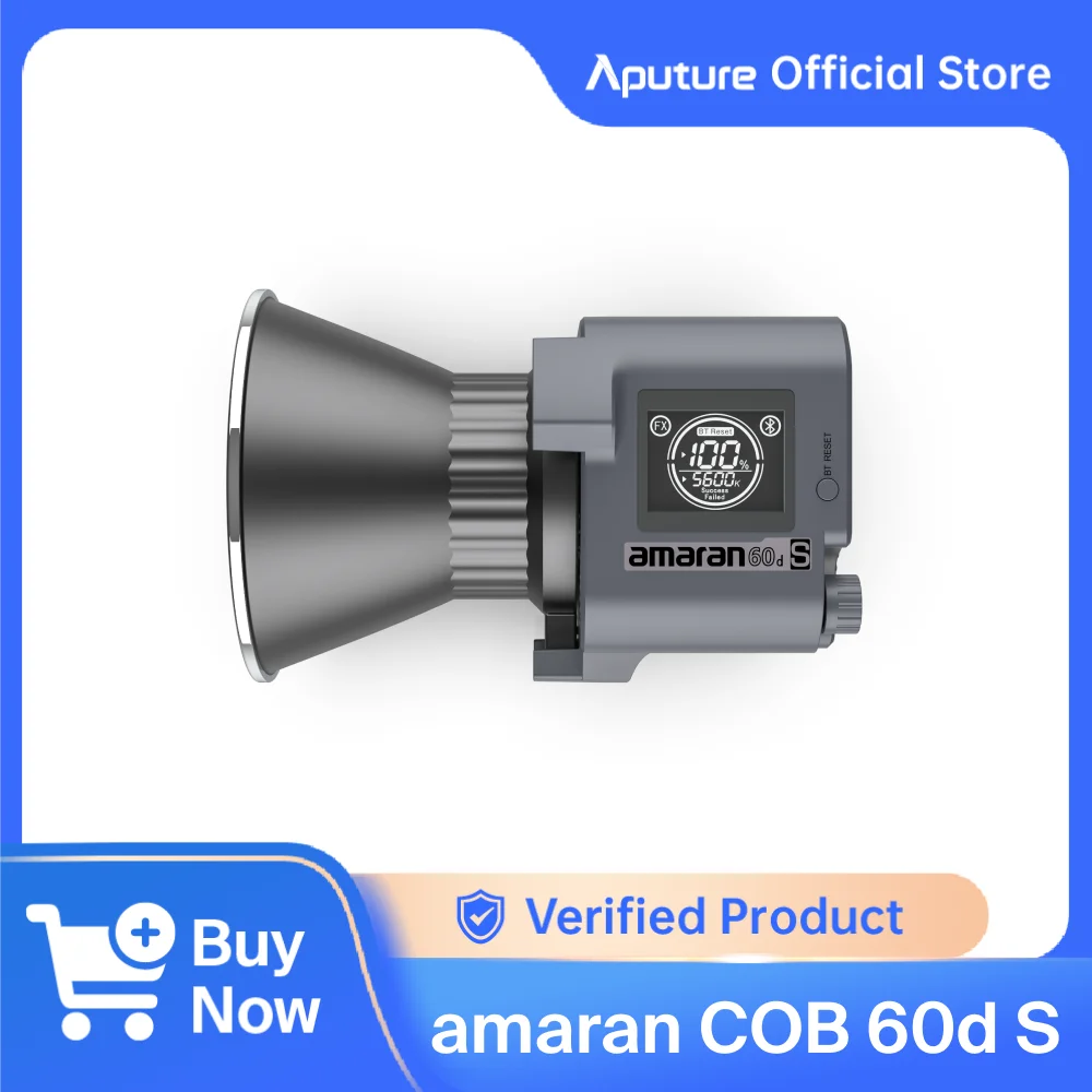 amaran COB 60d S LED Video Light Lightweight Body 65W 5600K CRI