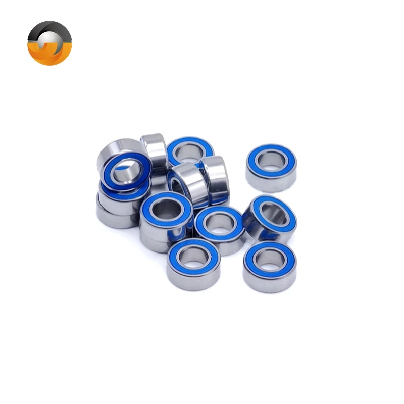 10PCS MR105RS 5x10x4 mm Bearing ABEC-7 Miniature RC Car MR105-2RS Ball Bearings MR105 RS 2RS Blue Sealed