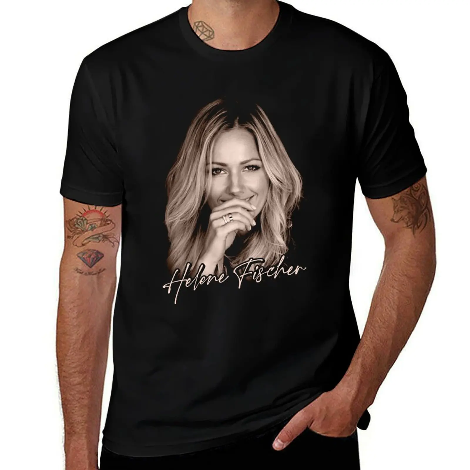HELENE FISCHER T-Shirt Breathable Workout Short Sleeve Top T-Shirt
