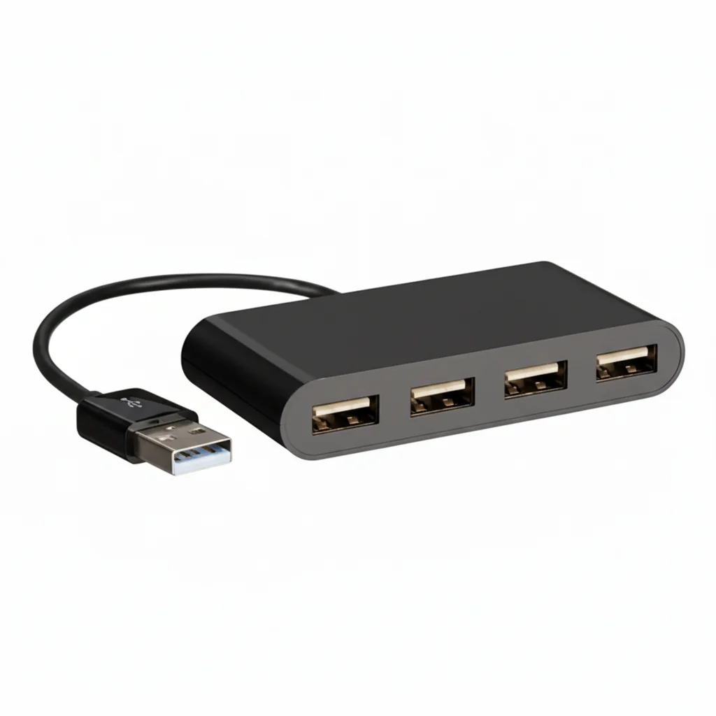 

C2G 757120544623 C2G54462 4-Port USB-A HUB - Black - 4 X USB 20 - Desktop - Used-Like New