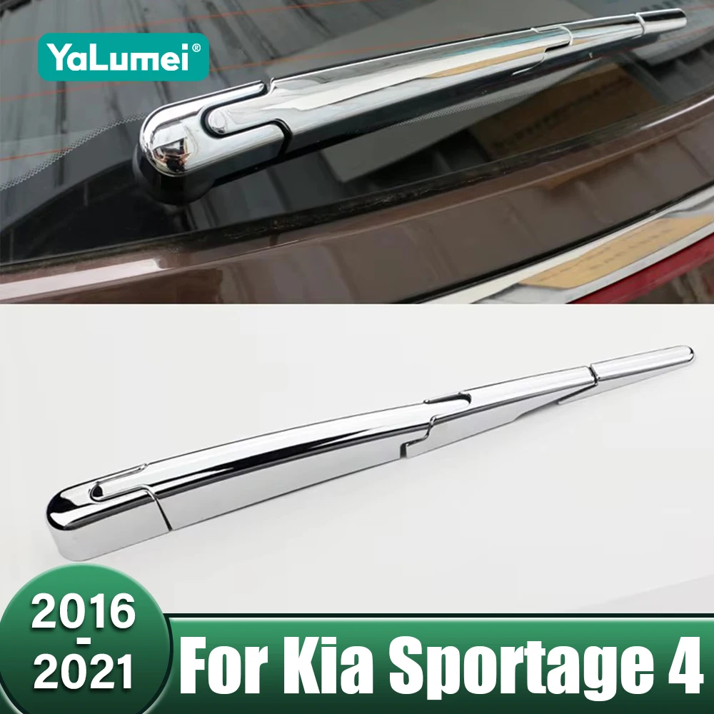 

Car Rear Window Wiper Trim Cover Trunk Windshield Nozzle Cover Decoration Strip For Kia Sportage 4 2016 2017 2018 2019 2020 2021