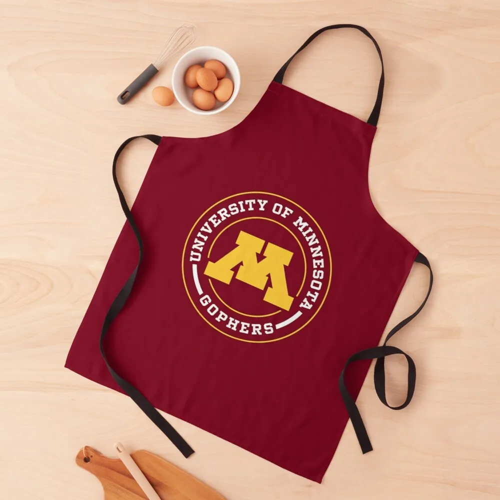 

Gophers - Circle Design Apron woman work apron chef kitchen apron Women kitchen's apron