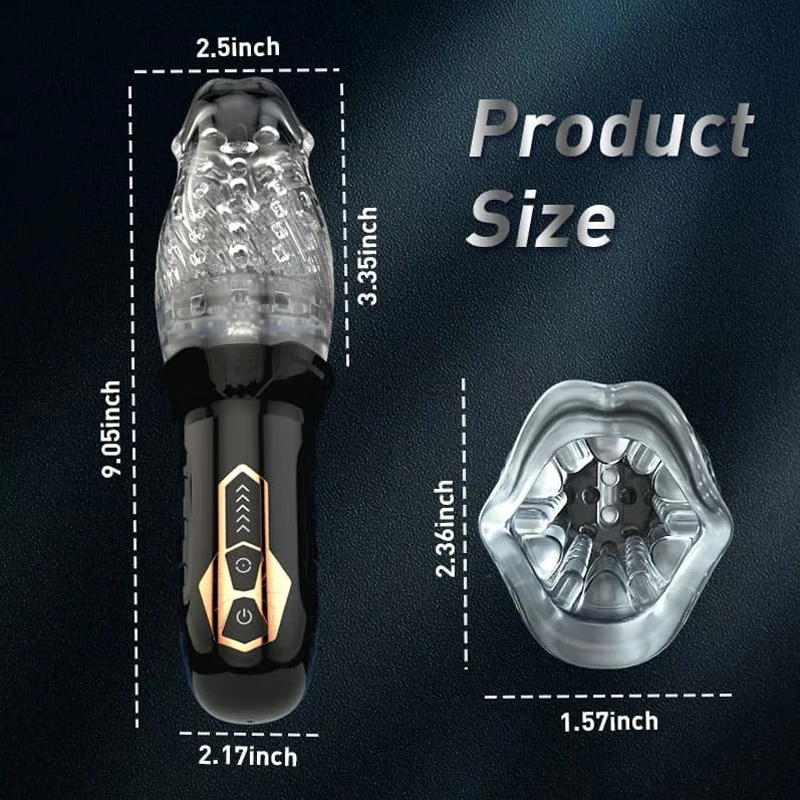 Automatic Electric Piston Rotating Sucker Male Blowjob Masturbator Cup Vagina Dildo Real Oral Vibrator Sex Toys for Men Machine