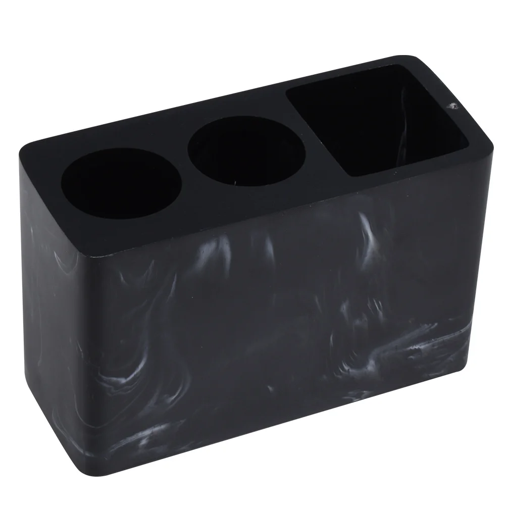 

Toothbrush Holder Toothpaste Rack Shower Storage Box Tray Draining Hole Kids Bathroom Counter Toothbrush Holder Organized