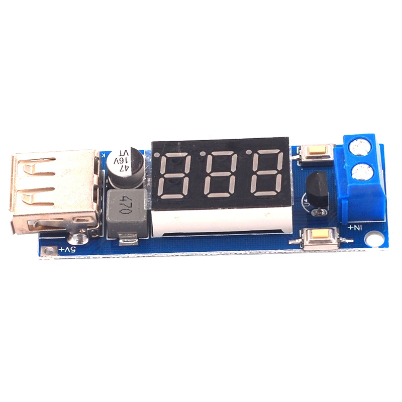 12V to 5V step-down module DC-DC 3A DC power module LED battery vehicle voltmeter