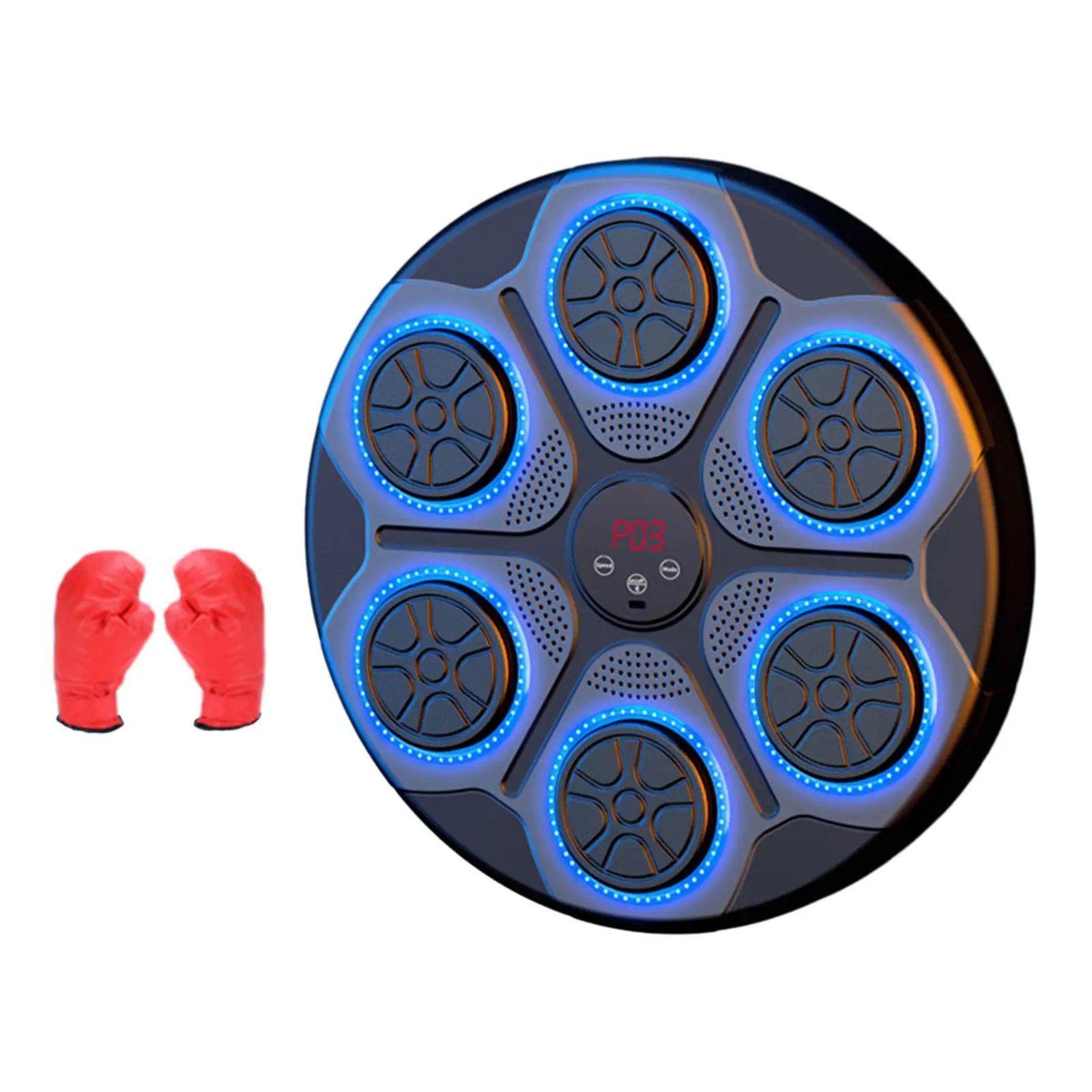 Smart Boxing Machine RGB Light Bluetooth Household Electronic Boxing Wall Target for Kickboxing Indoor Karate Fitness Home