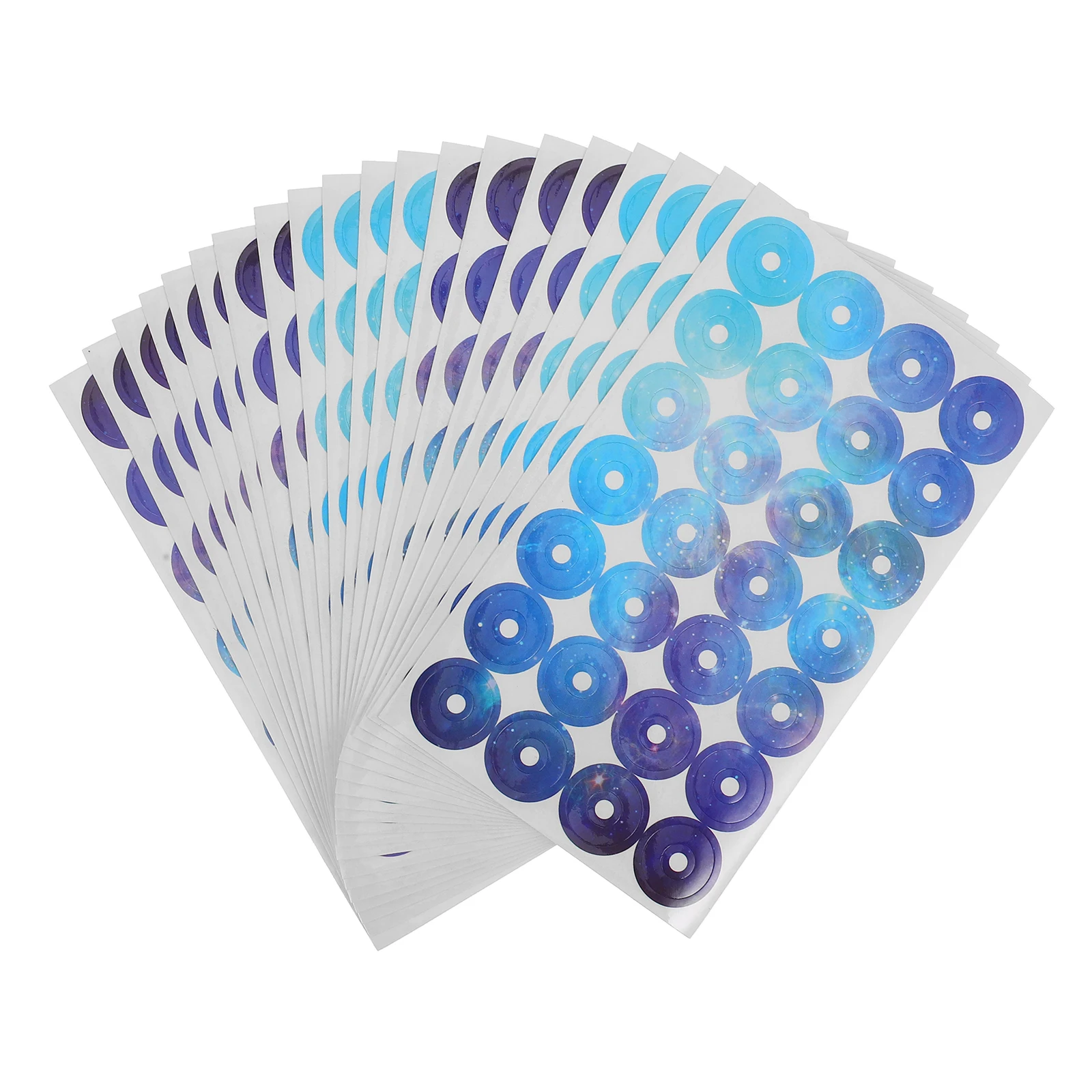 5pcs Reinforcement Tabs Self-Adhesive Paper Hole Protectors For Binder Loose Leaf Office Home Use Binder Hole