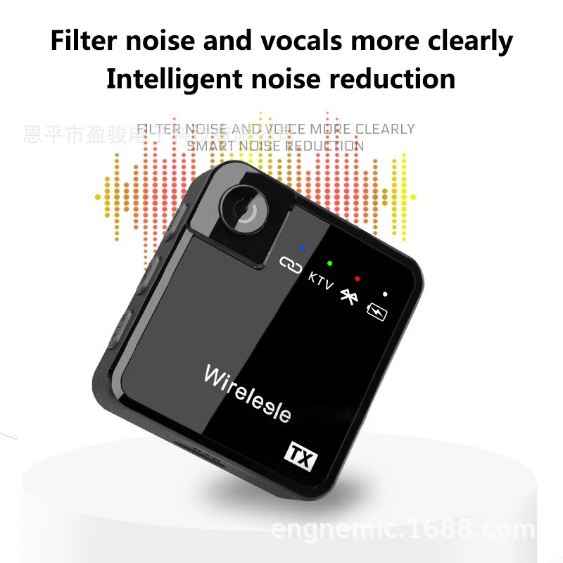 Wireless 2.4G con riverbero bluetooth rete bidirezionale intervista celebrità Mai microfono live con riduzione del rumore all'aperto
