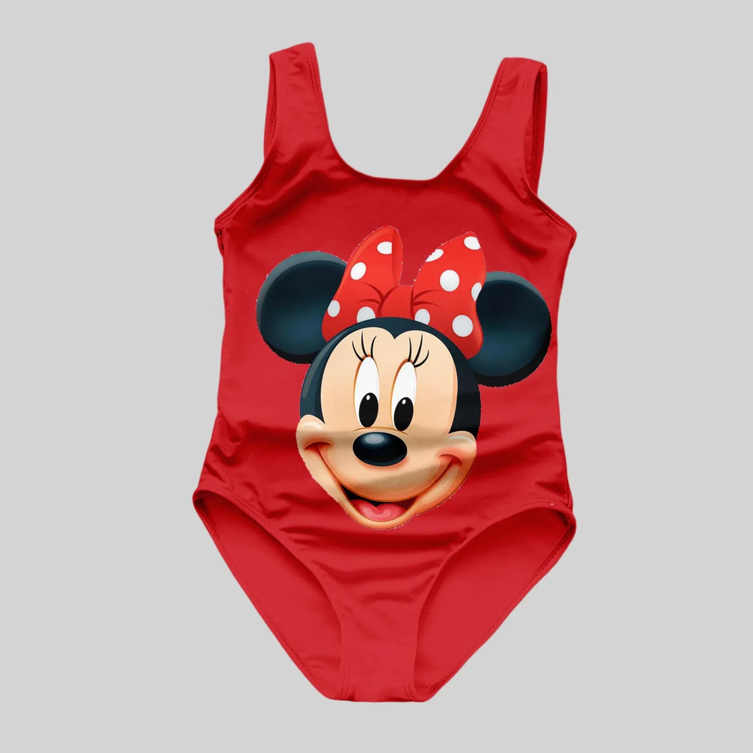 Summer New 3D Printed One-Piece Swimsuit Cute Mickey Mouse Women\'s Adult Sleeveless Swimsuit Girls Fashion Breathable Swimsuit