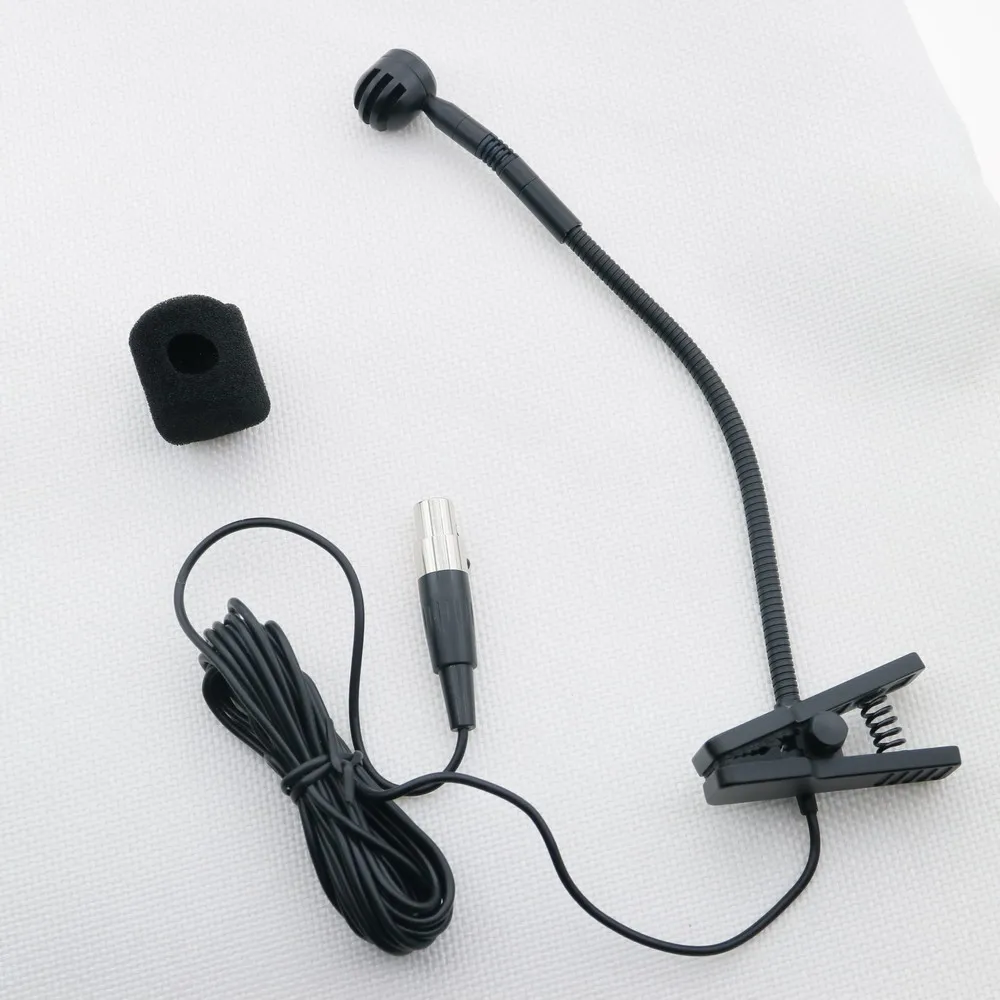 

Musical Instrument Condenser Microphone Cardioid TA4F 4Pin Connector For Shure Wireless System and Mixer Sound Console