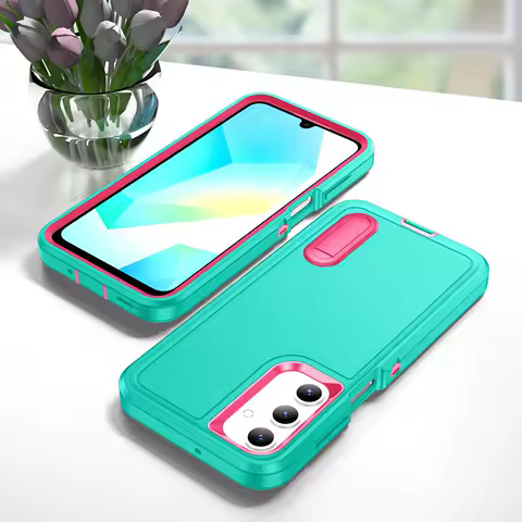 Stand Holder Hard Armor Case for Samsung Galaxy A56 A16 A36 5G A15 S25 Edge S23 FE S22 Plus S24 Ultra A14 A54 A13 A53 Cover