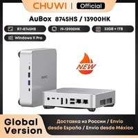 CHUWI AuBox Mini PC R7-8745HS / i9-13900HK 16GB/32GB DDR4 512GB/1TB SSD Windows 11 Pro WiFi 6 BT 5.2 Extend M.2 1T*2 Desktop