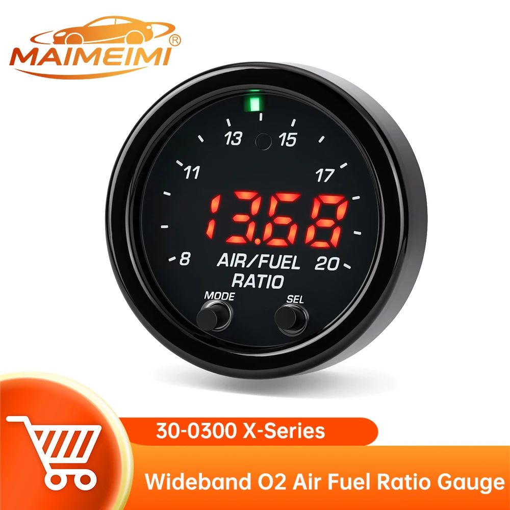 30-0300 X-Series AFR Wideband LSU 4.9 Lambda Meter Oxygen Sensor Controller Gauge  Car O2 Air Fuel Ratio Wide-band Gauge Kit