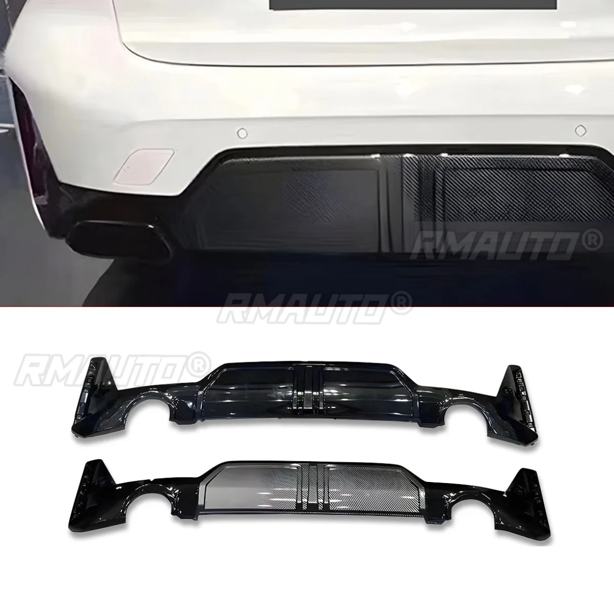 Car Rear Bumper Lip Splitter Diffuser For BMW 3 Series G20 2018+ Body Kit Bumper Protector Car Accessories