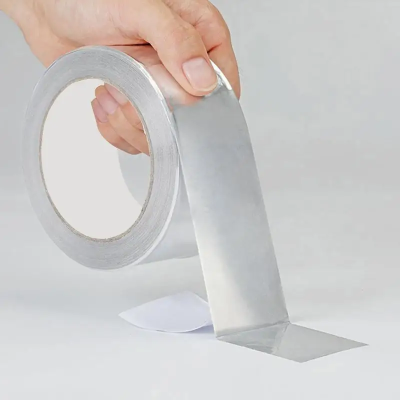 Aluminiumfolien-Isolierband, hohe Temperaturbeständigkeit, Aluminiumfolienband, selbstklebende Dichtungsfolie, Reparatur von Luftkanälen und Metall
