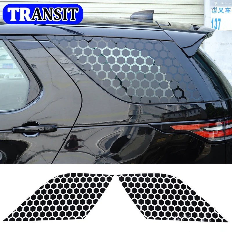 

Для Land Rover Discovery 5 LR5 2017-2023 автомобильное заднее боковое окно, наклейки с цветочной пленкой, внешние аксессуары для автомобиля