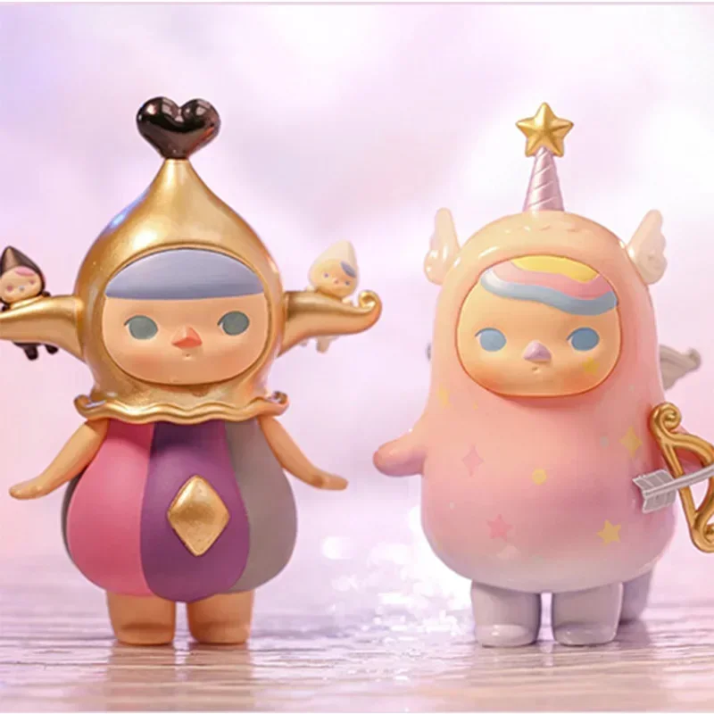 

POP MART Pucky Elf Constellation Series слепая коробка-милая аниме-фигурка подарок-сюрприз орнамент Коллекционная модель игрушки