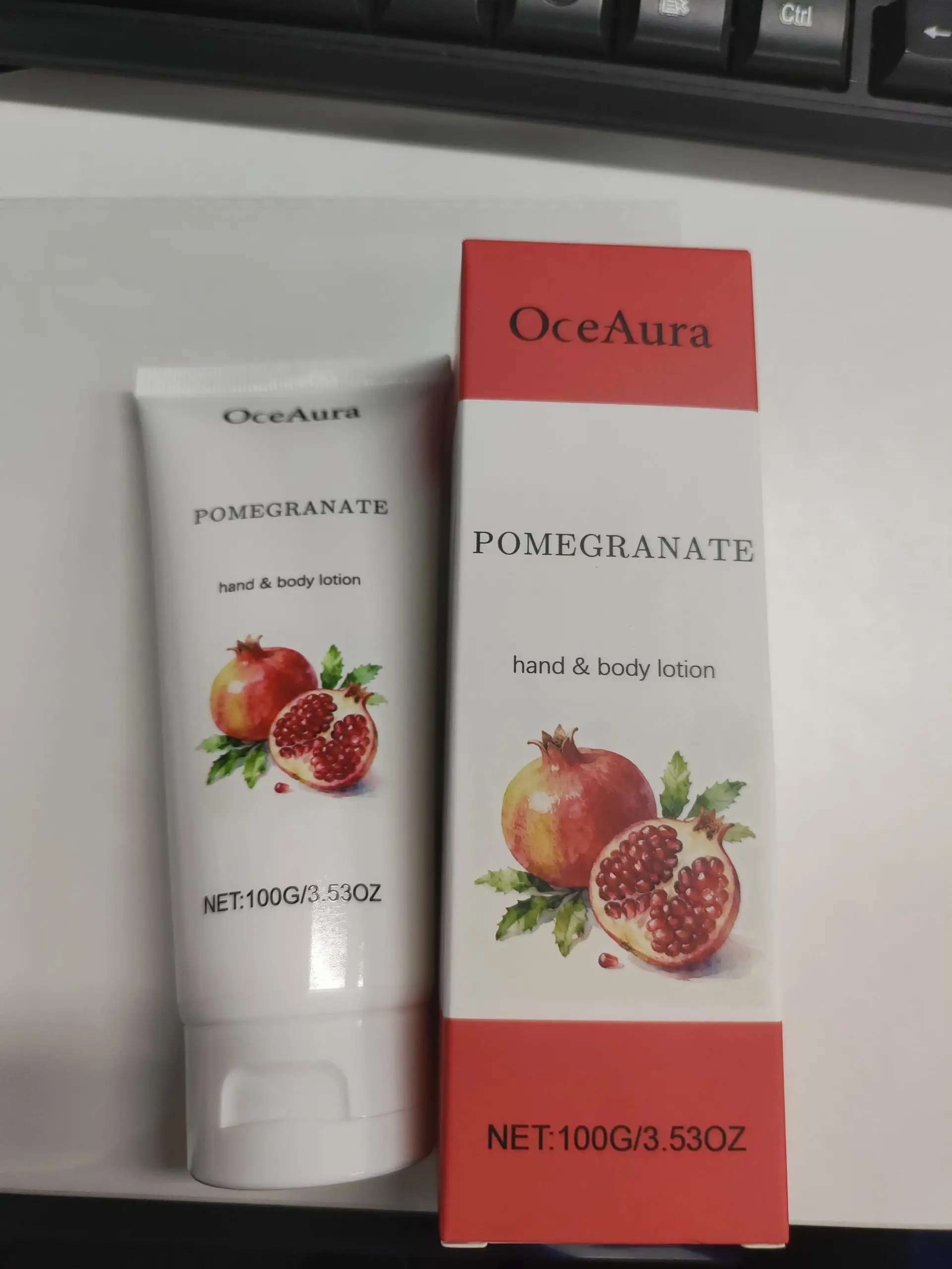 لوشن اليد والجسم بالرمان من OceAura، كريم ترطيب مرطب للبشرة الناعمة الناعمة، مغذي للعناية اليومية بالطبيعية #3