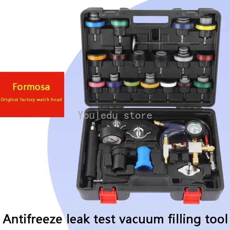 Car Water Tank Pressure Leak Detection Tool Pressurizer Antifreeze Replacement Filler Water Tank Pressure Gauge Leak Detector