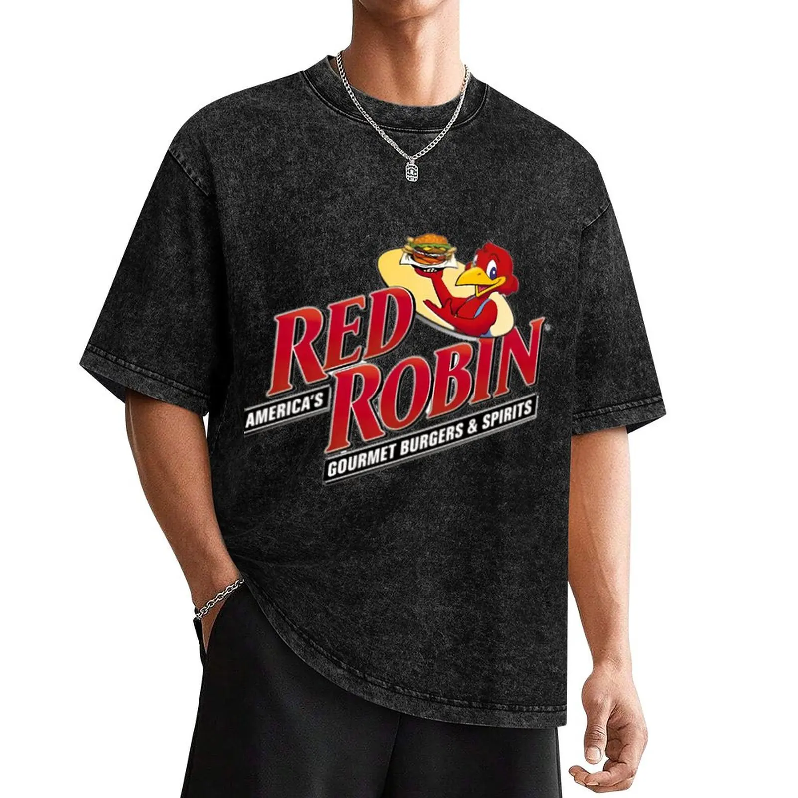 

red ro.bin T-Shirt funny gifts man clothes t shirt men