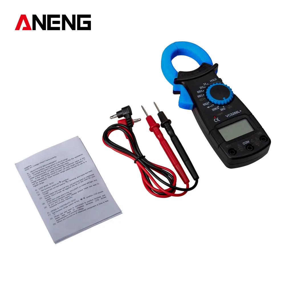 ANENG VC3266L+ 1999 Counts Professional Digital Clamp Meter AC/DC Voltage True RMS Multimeter Temp phm Electrical Current Tester