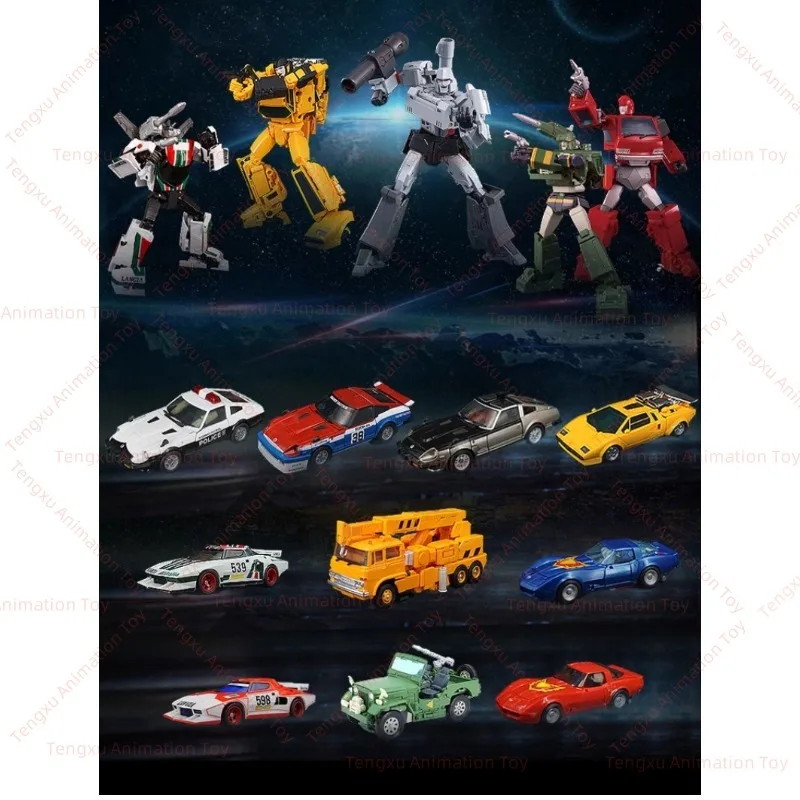 ในสต็อกเปลี่ยนของเล่นของเล่น KO MP28 Hot Rod Scud Inspector MP52 Spider Sonic MP17 ตํารวจรถ Ironhide MP45 Bee หุ่นยนต์ของขวัญ