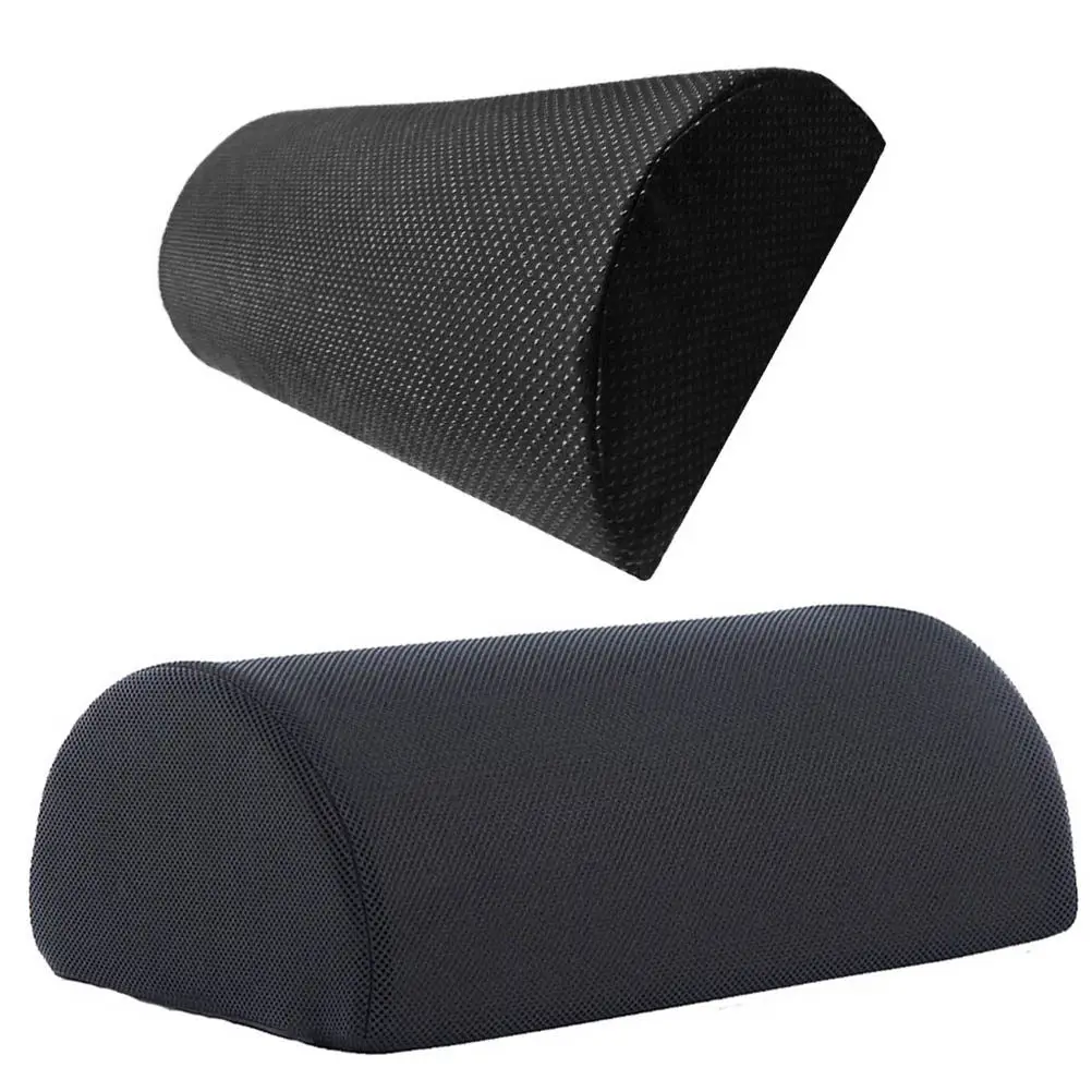 

Foot Cushion Black Half Cylinder Design Ergonomic Foot Rest Mat Lightweight Portable Anti-Slip Cover for Home Office