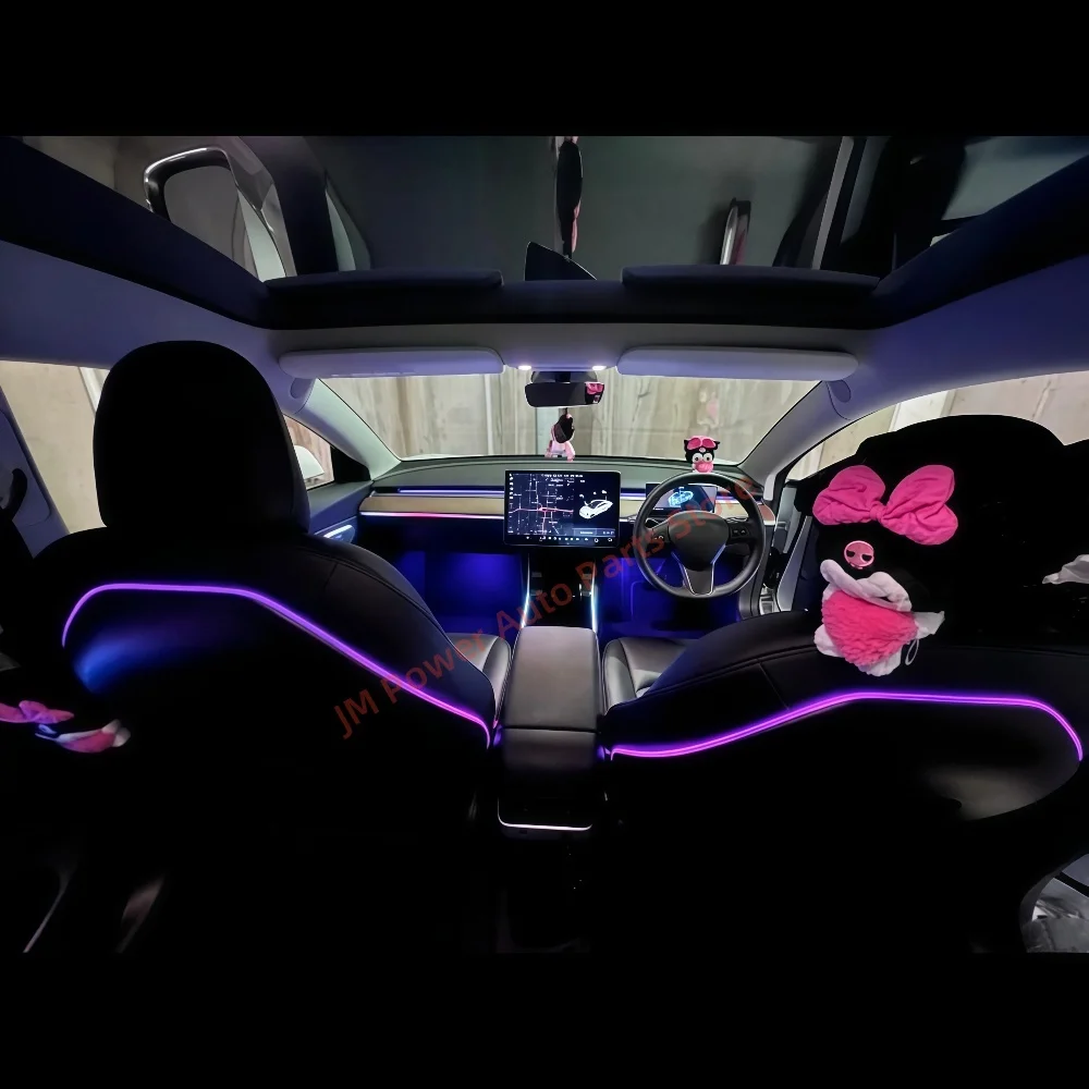 RHD LHD For Tesla Model 3 2019-2020 Atmosphere lamp Car interior lighting upgrade Car accessories Ambient Light Backrest light