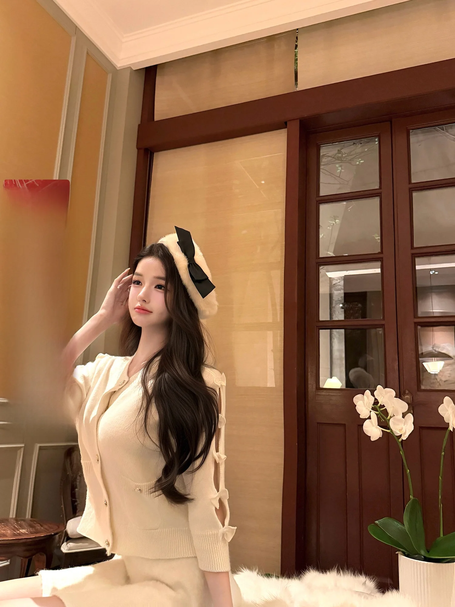 

Свитер Chan25k Private Label Viola из кроличьего пуха и шерсти, повседневный, с длинным рукавом, круглым вырезом, стандартный крой, осень-зима