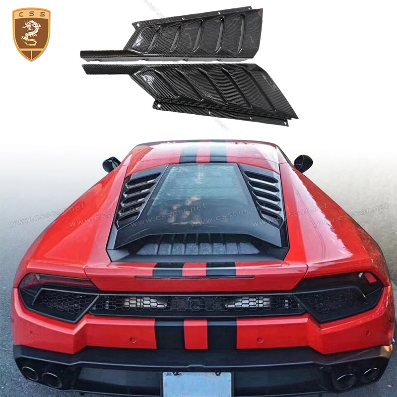 For Lamborghini Huracan LP610 OEM Style Car Rear Engine Bonnet Scoop Hood  Air Intake Flow Vent Cover Exterior Accessories