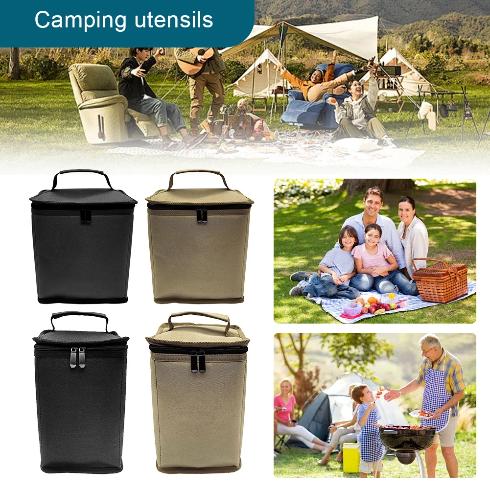 Camping Cooking Canister - Butaan brandstofbusafdekking 600D Oxford-doek Draagbare gastank