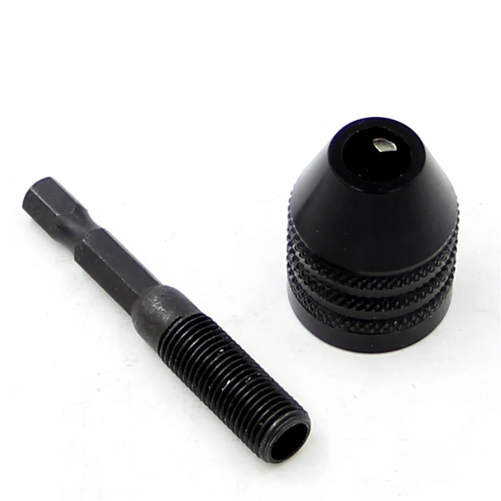 0.6-8mm Quick Change Hexagonal Handle Three Jaw Self Centering Twist Drill Chuck 6.35mm Electric Grinder Drill Chuck Tool