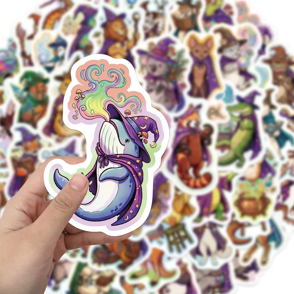 50PCS Creative Cartoon Wizard Stickers Exquisite DIY Notebook Phone Case Water Cup Personalized Decorative Stickers