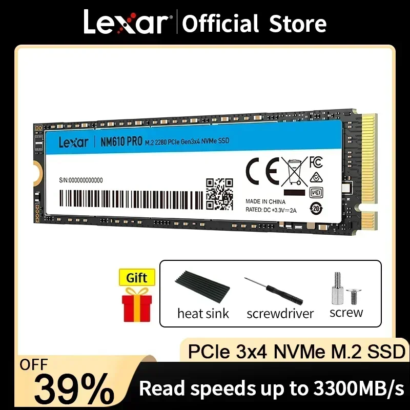 Lexar NM610 Pro Internal Solid State Drives ssd nvme m2 1tb 2tb