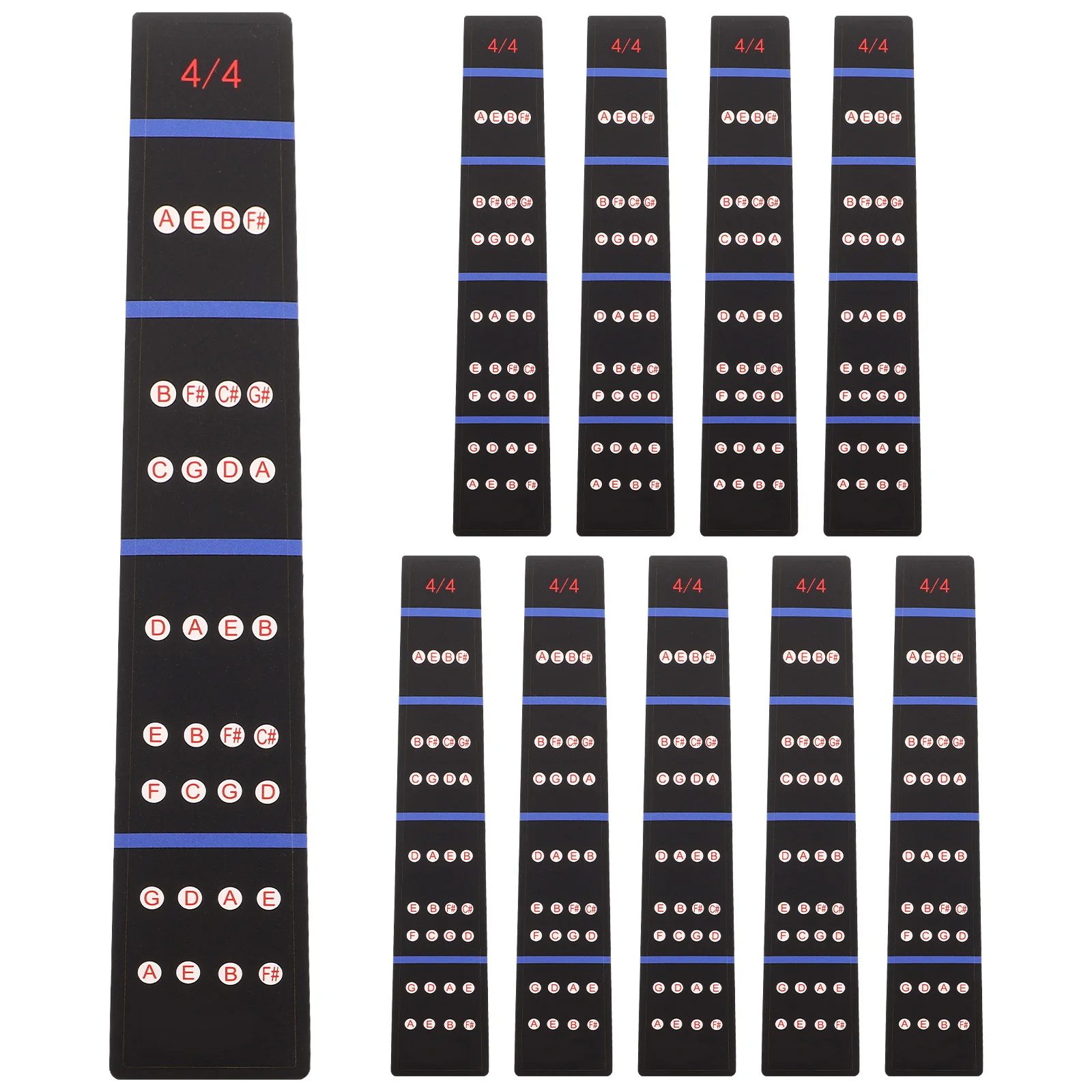 

10Pcs Violin Fingerboard Position Stickers for Beginners 44 Violin Note Placement Guide Clear Scale Markers Fretboard Stickers