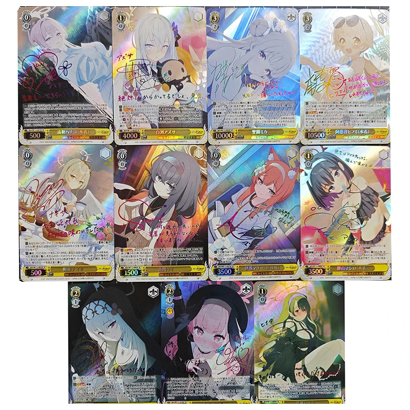 Anime Weiss Schwarz DIY ACG Tabletop Battle Game Laser Cards Senjougahara Hitagi Toys for boys Collectible Card Birthday Present