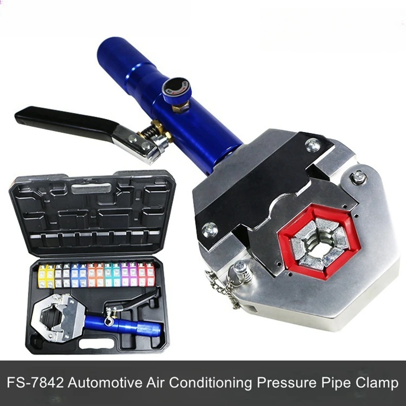 Automobile air conditioning portable pressure tube small hydraulic buckling machine manual cold air tube buckling machine
