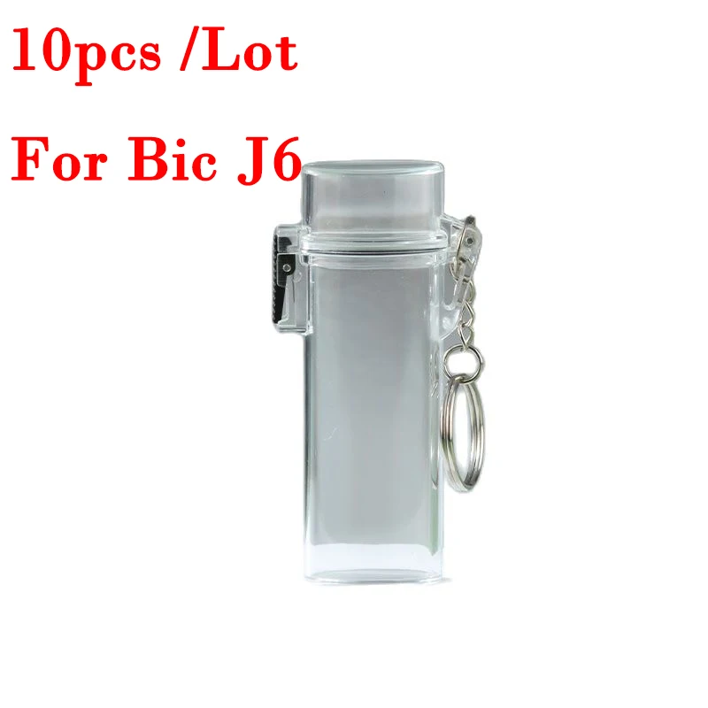 Outdoor Waterproof Plastic Simple Transparent Lighter Shell Bic J6 Lighter Shell