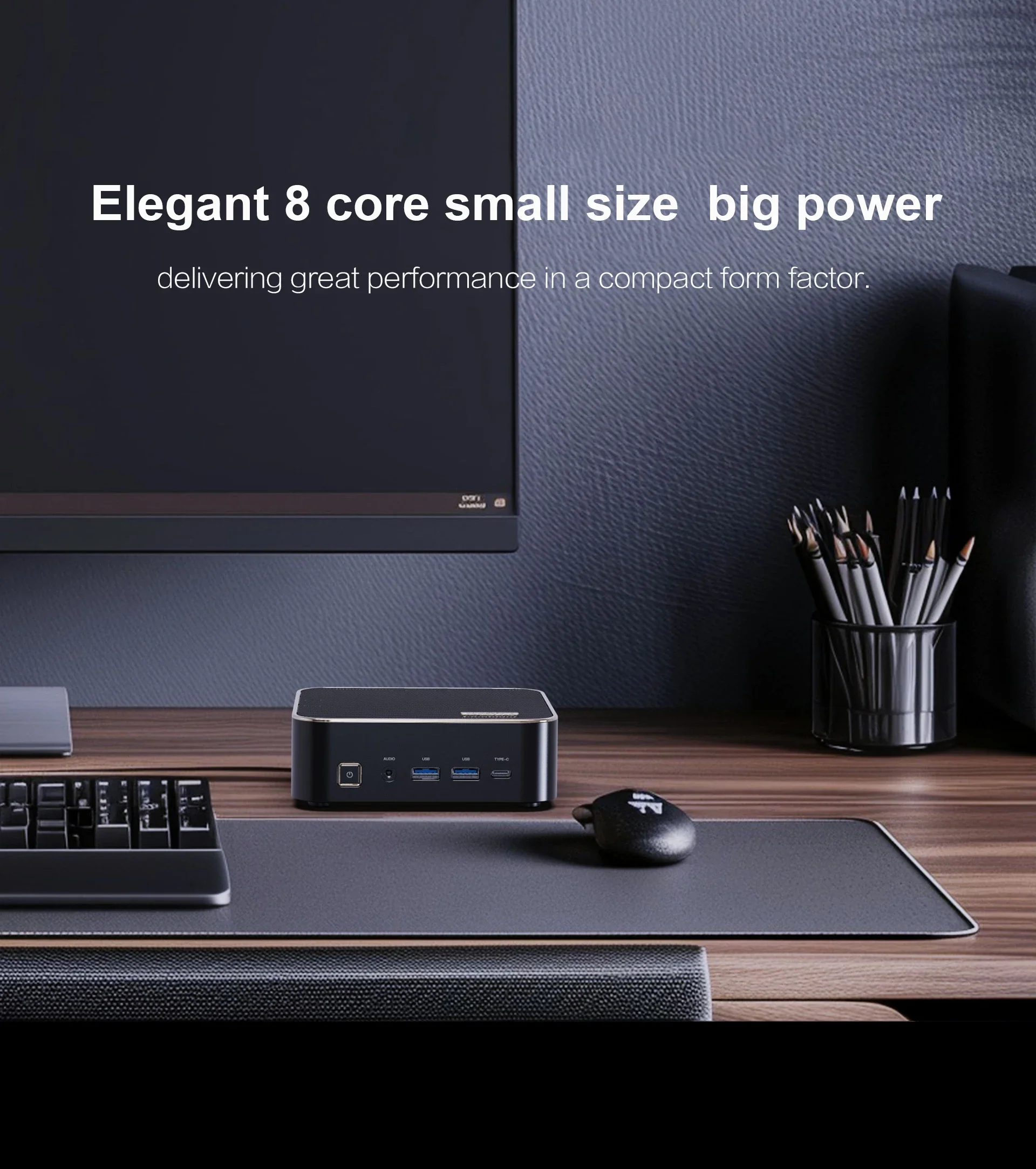 CYX E3A AMD R9 6900HX Gaming Mini PC Win11 Pro OS DDR5 32GB M.2 SSD 512GB 4K  Wifi6 HD-MI DP Gaming Computer Mini PC