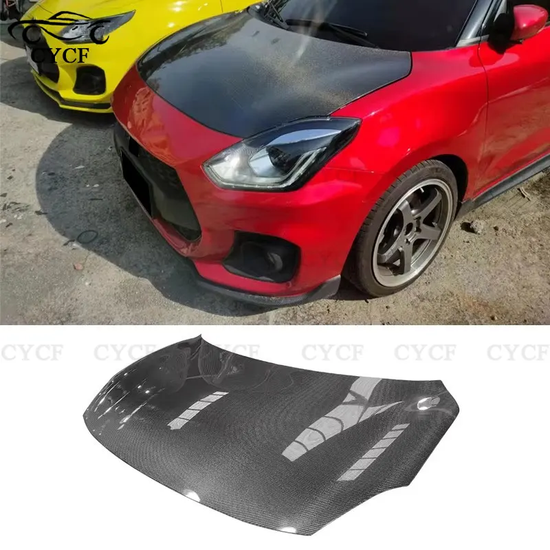 Suitable for 2017-2022 Suzuki Swift Sport ZC33S High Quality Carbon Fiber Engine Hood Vehicle Exterior Modification Parts